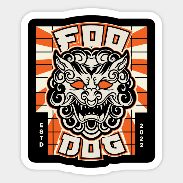 Foo Dog Sticker by nehemialeo